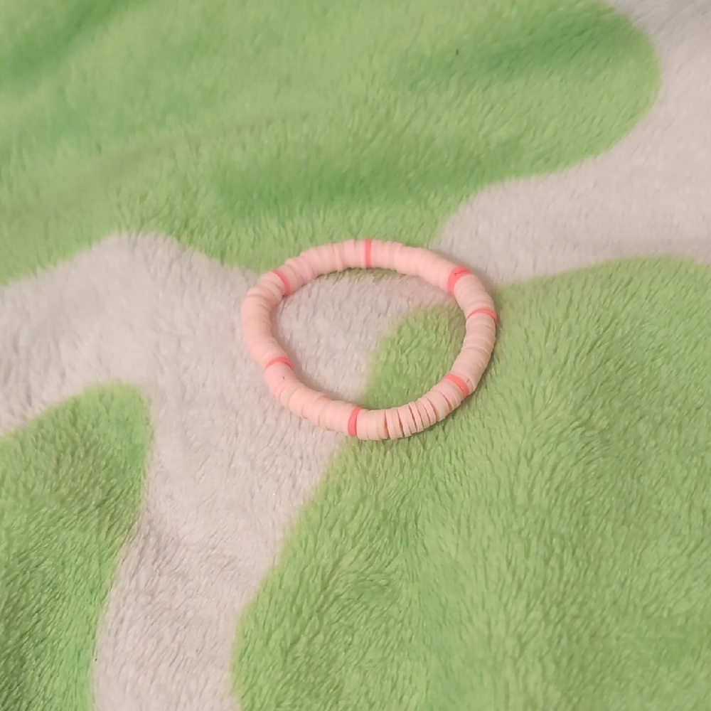 Pink Clay Beaded Bracelet - Picture 3 of 5
